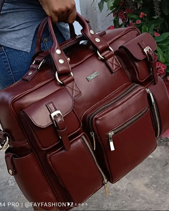 Multi-pocket Leather Bag